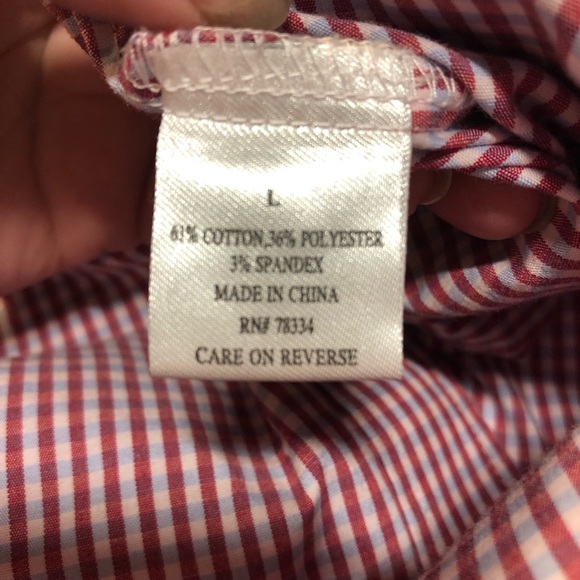 Disney Men’s Checkered short sleeve button up but looks small see measurements - Picture 11 of 13